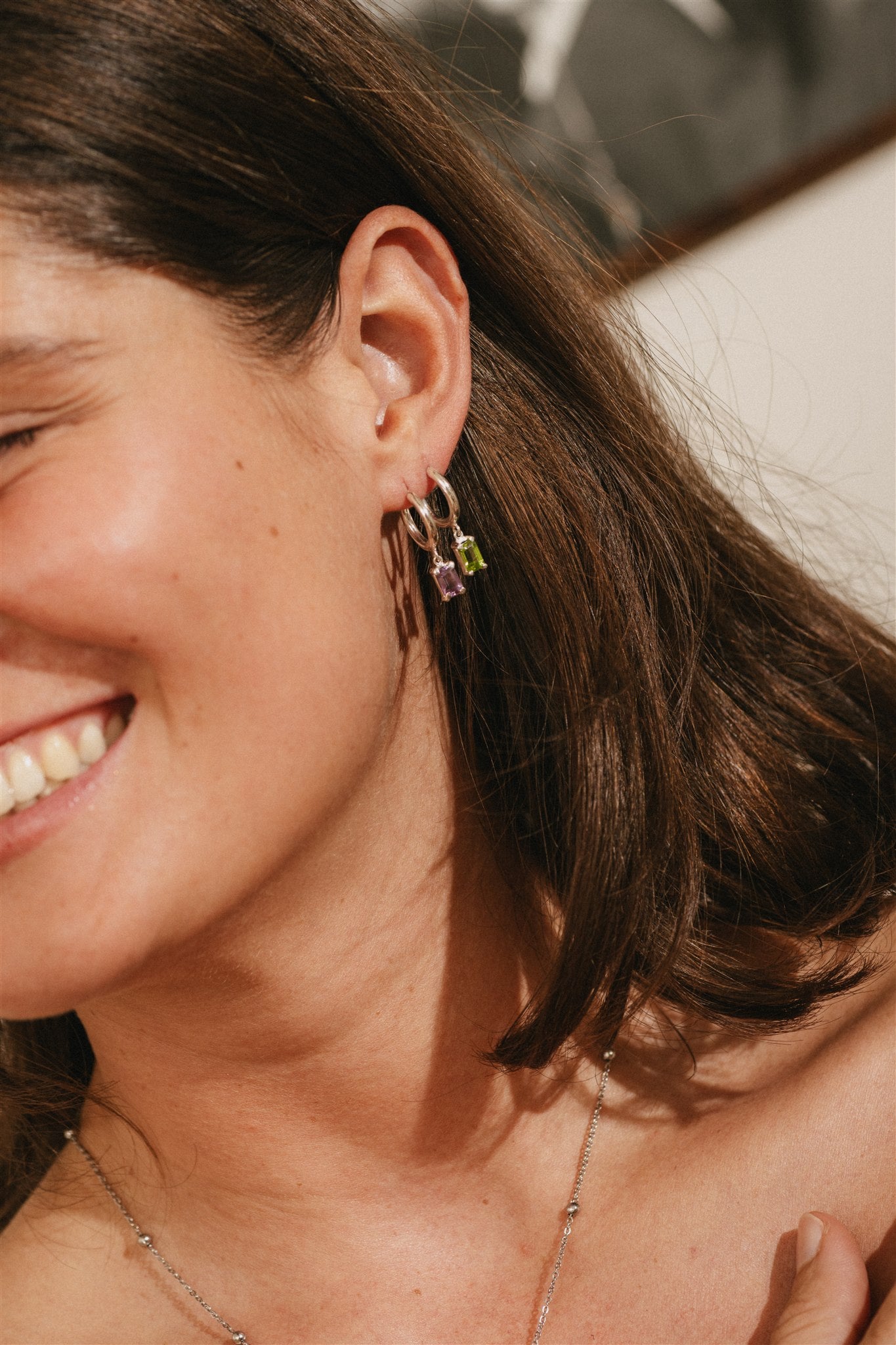 Kae Peridot Hoops