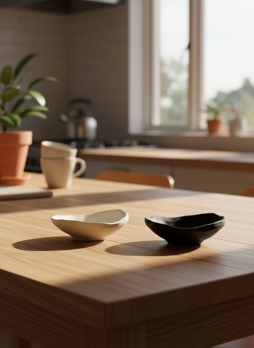 Organic Shape Ceramic Saucer