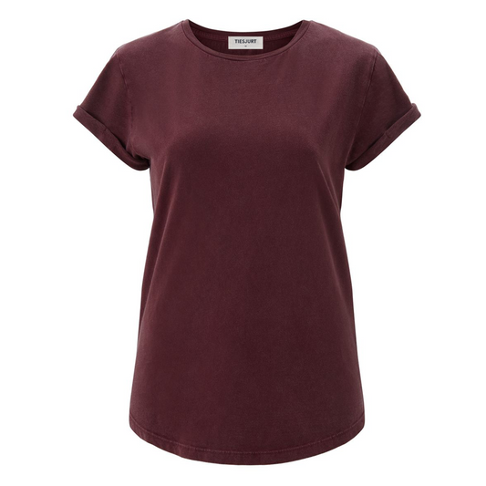 Tiesjurt Jael T-Shirt - Stone Burgundy