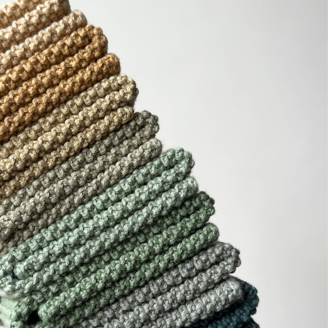 Aspegren Denmark - Dishcloths - Organic Cotton - Set of 2 - Knitted - Pampas