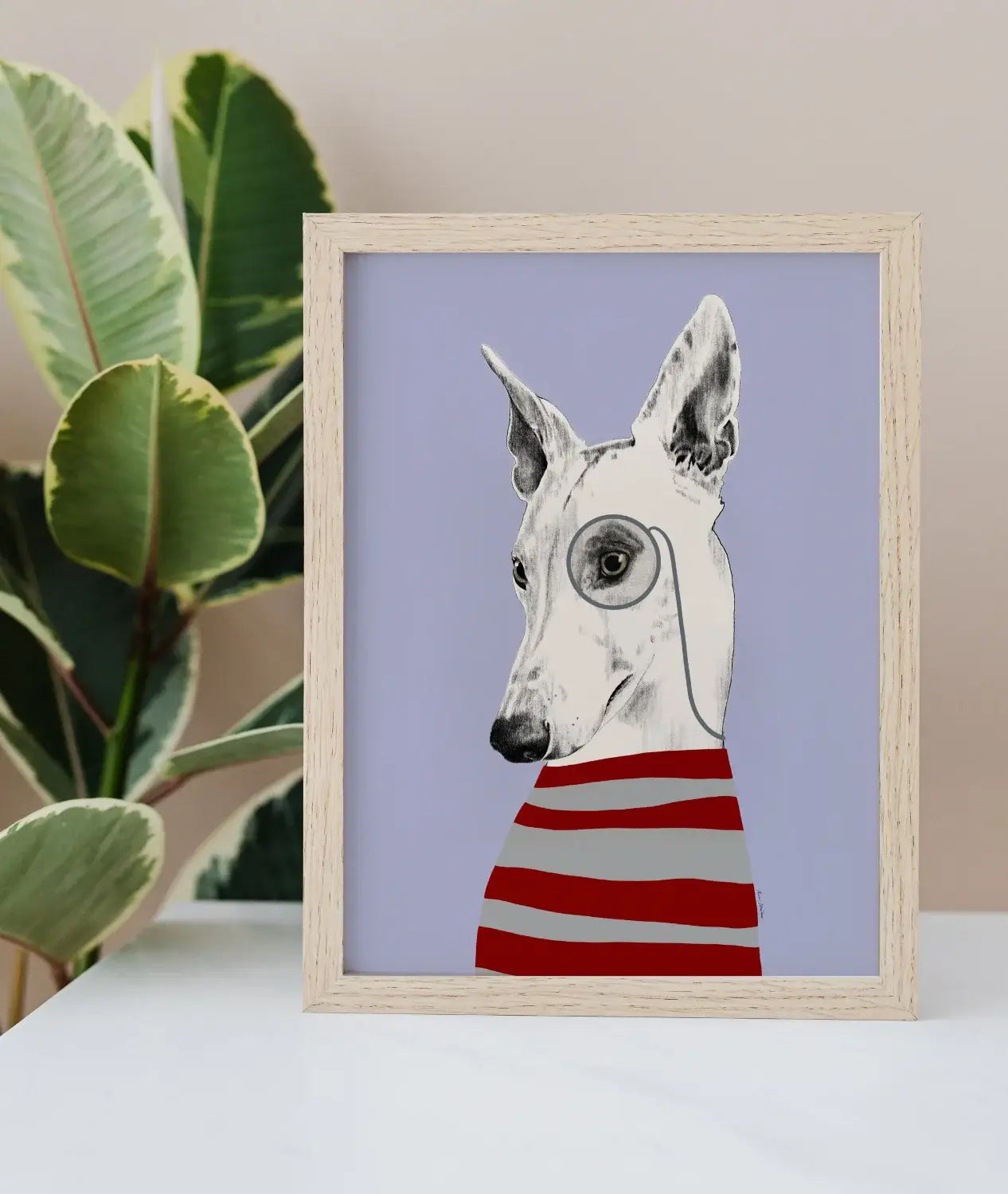El buen limón - "Dog portrait IV" art Print