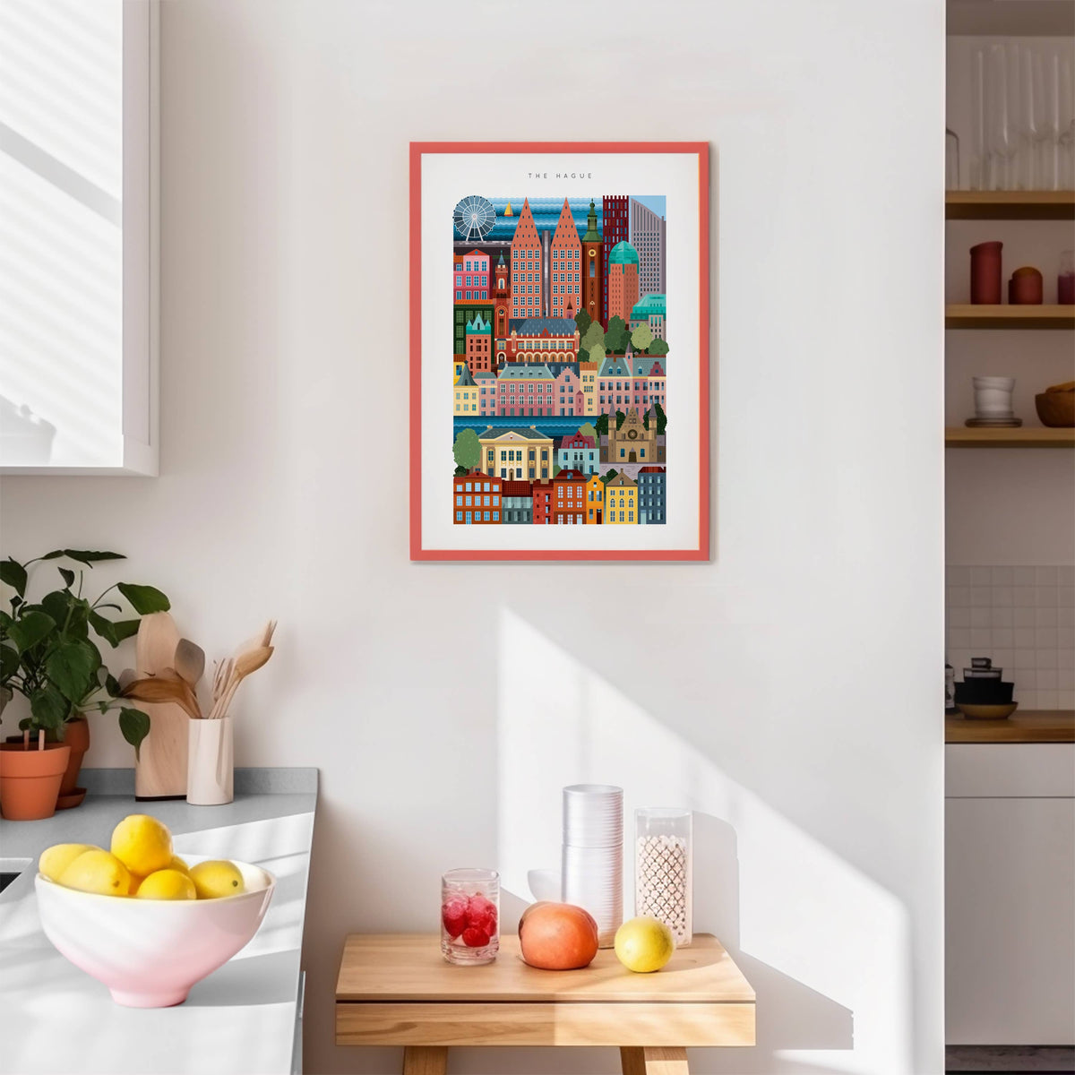 The City Works - The Hague A3 Blockprint