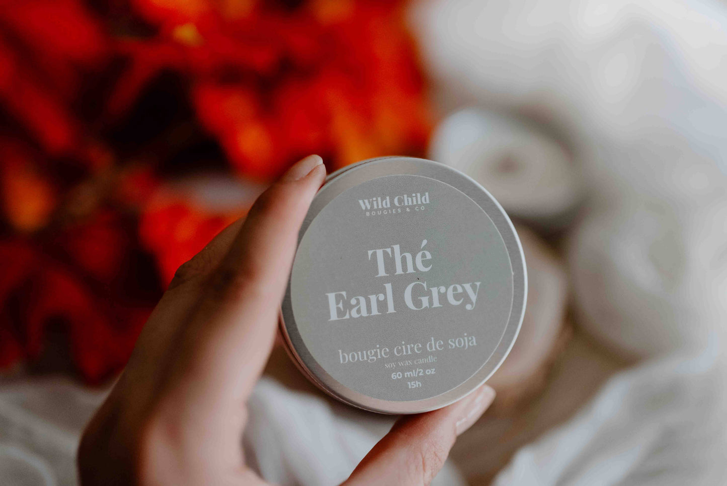 WILD CHILD Bougies & Co - “Earl Grey Tea” - Natural scented candle - 15h