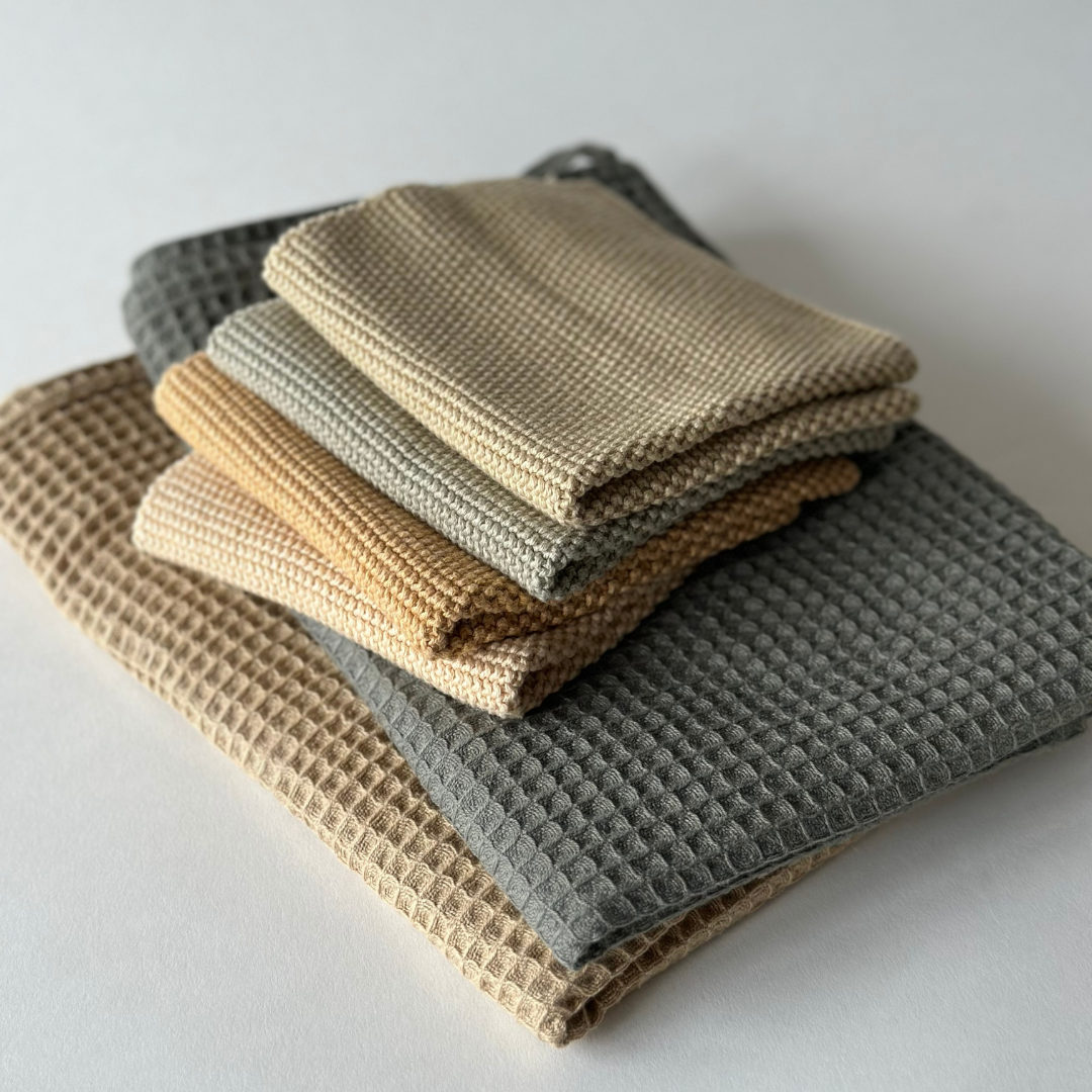 Aspegren Denmark - Dishcloths - Organic Cotton - Set of 2 - Knitted - Pampas