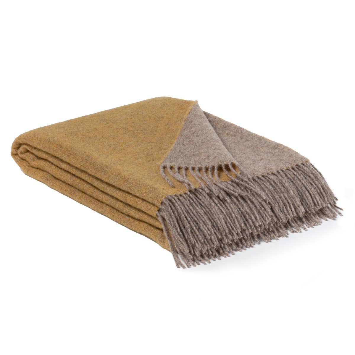 MoST - Wool Throw Blanket HONEY MUSTARD