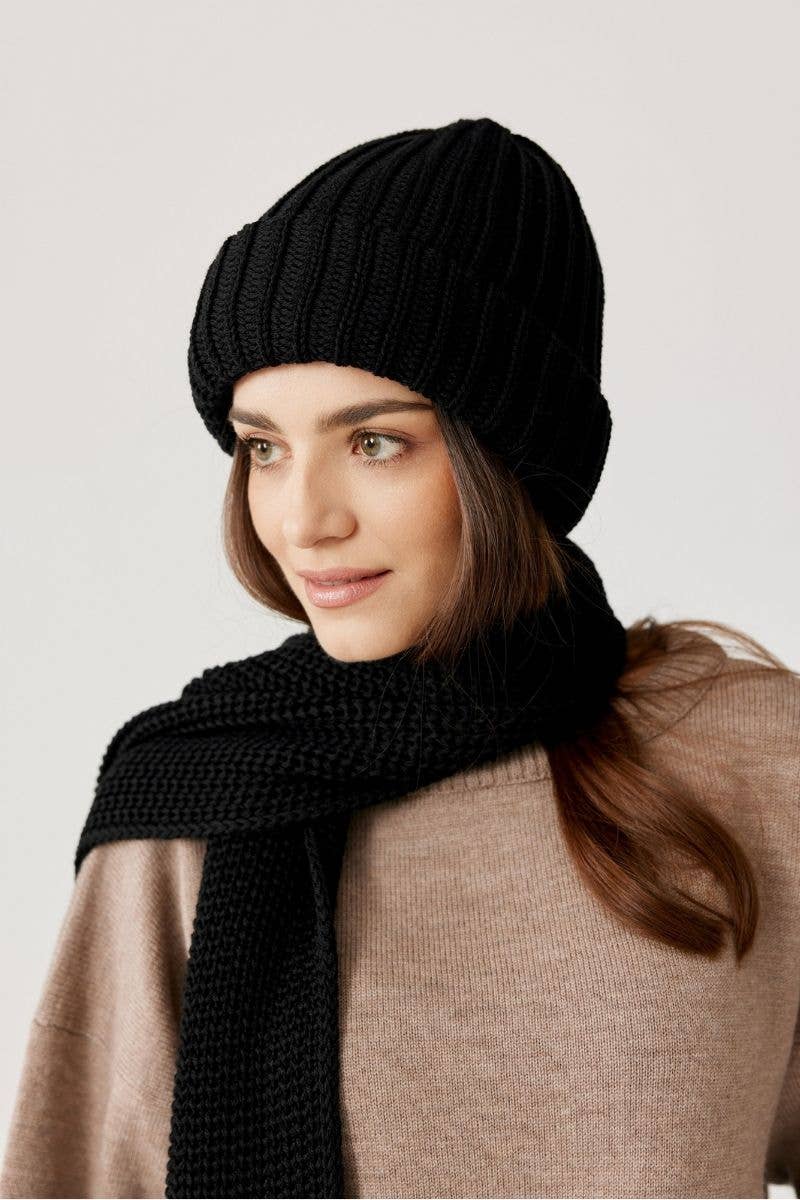 Ander - COCO Scarf 100% merino wool in Black, Camel or White