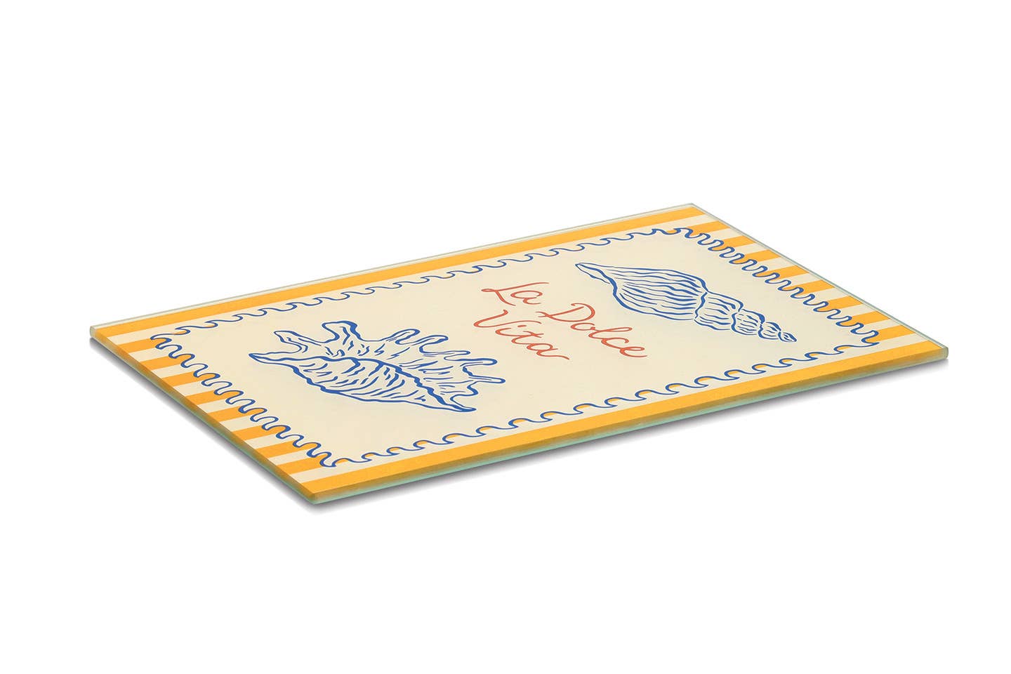 Zeller Present - Glass cutting board "La Dolce Vita"