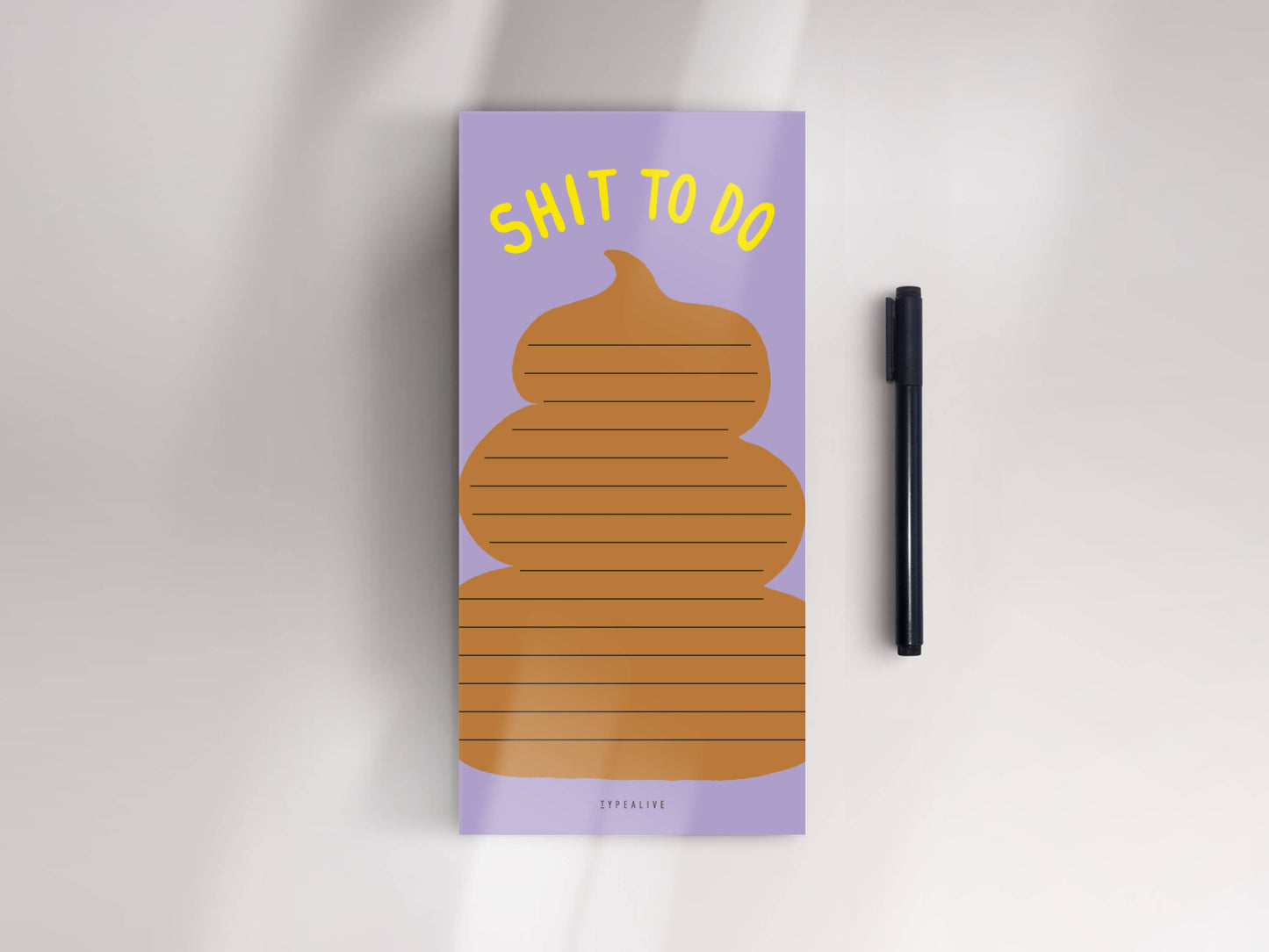 typealive - Notepad "narrow" / Shit To Do