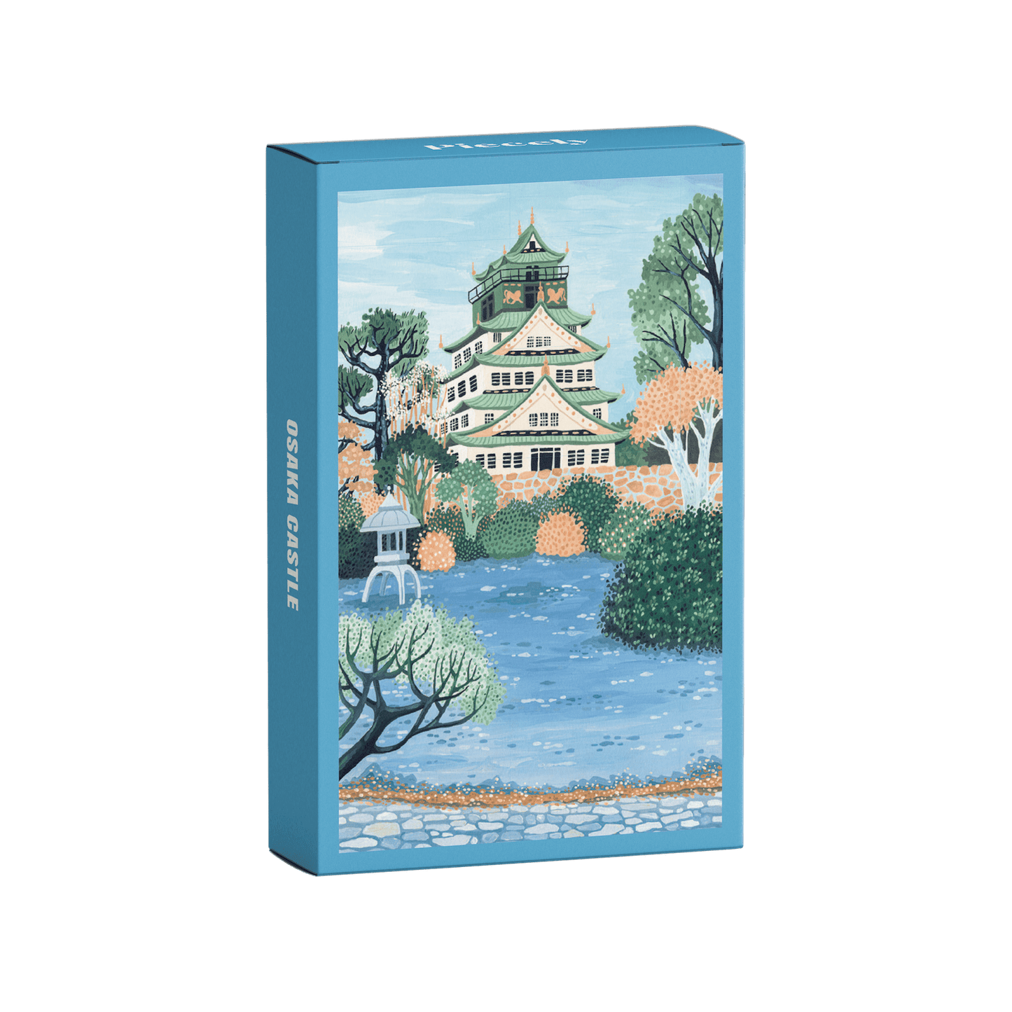 Piecely Puzzles - Osaka Castle mini puzzle, 99 pieces