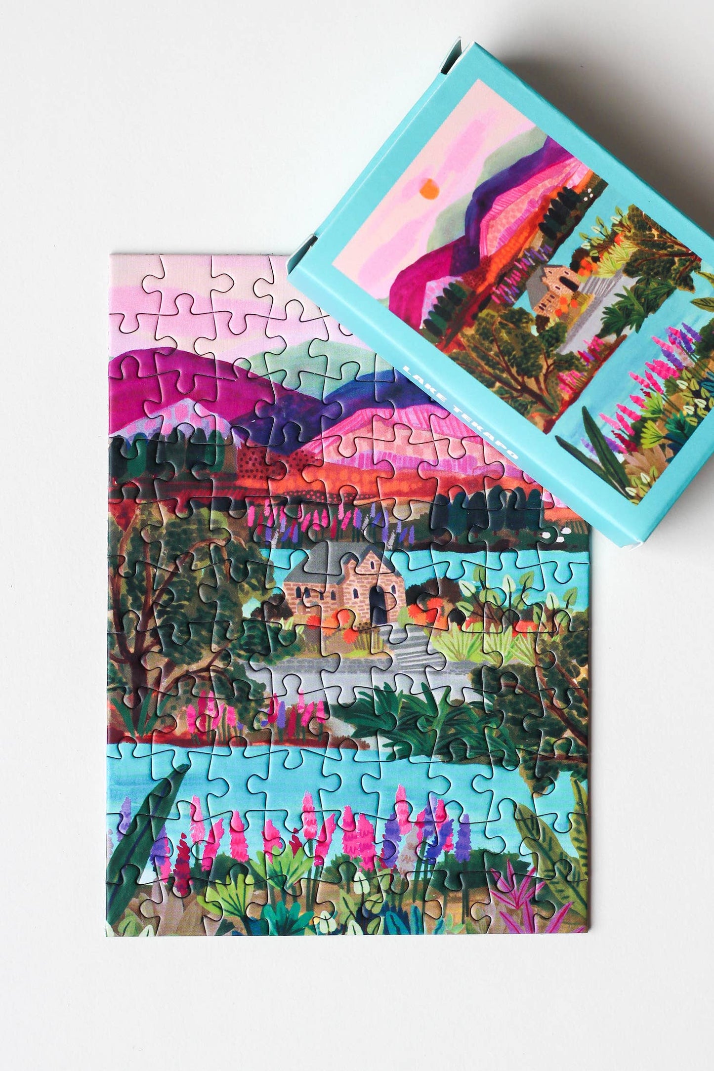 Piecely Puzzles - Lake Tekapo mini puzzle, 99 pieces