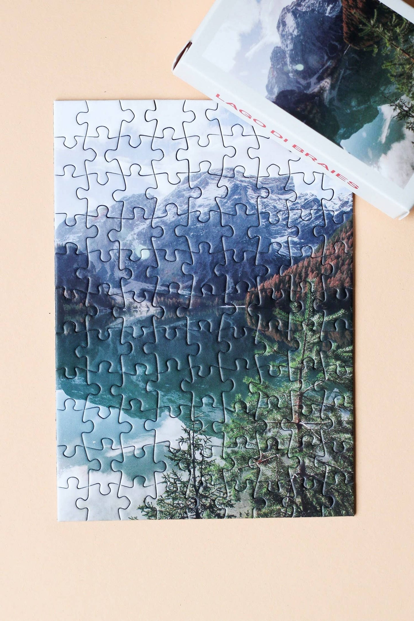 Piecely Puzzles - Mini-Puzzle Lago Di Braies, 99 Pieces - Puzzlery