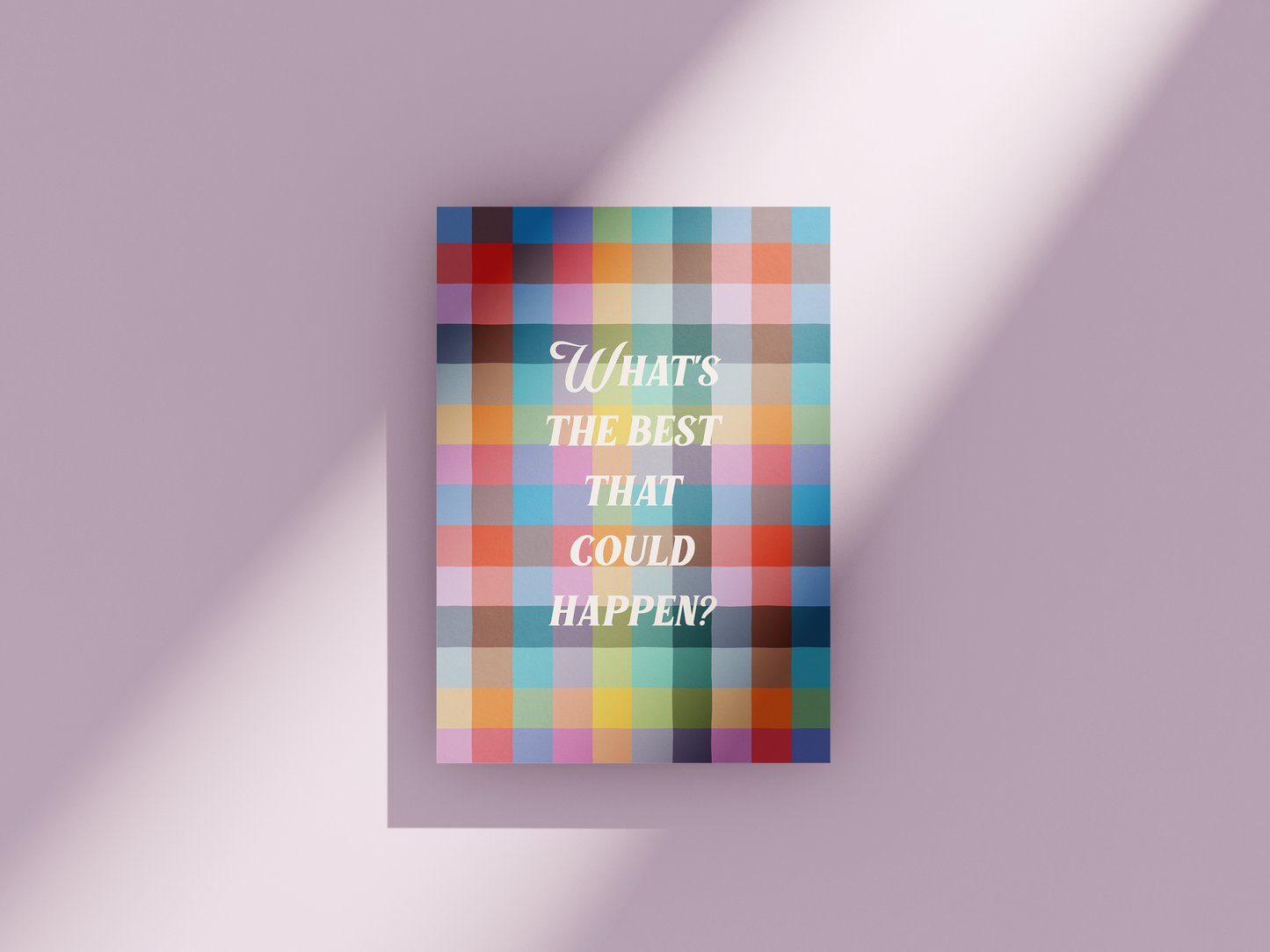 Color Gingham Print
