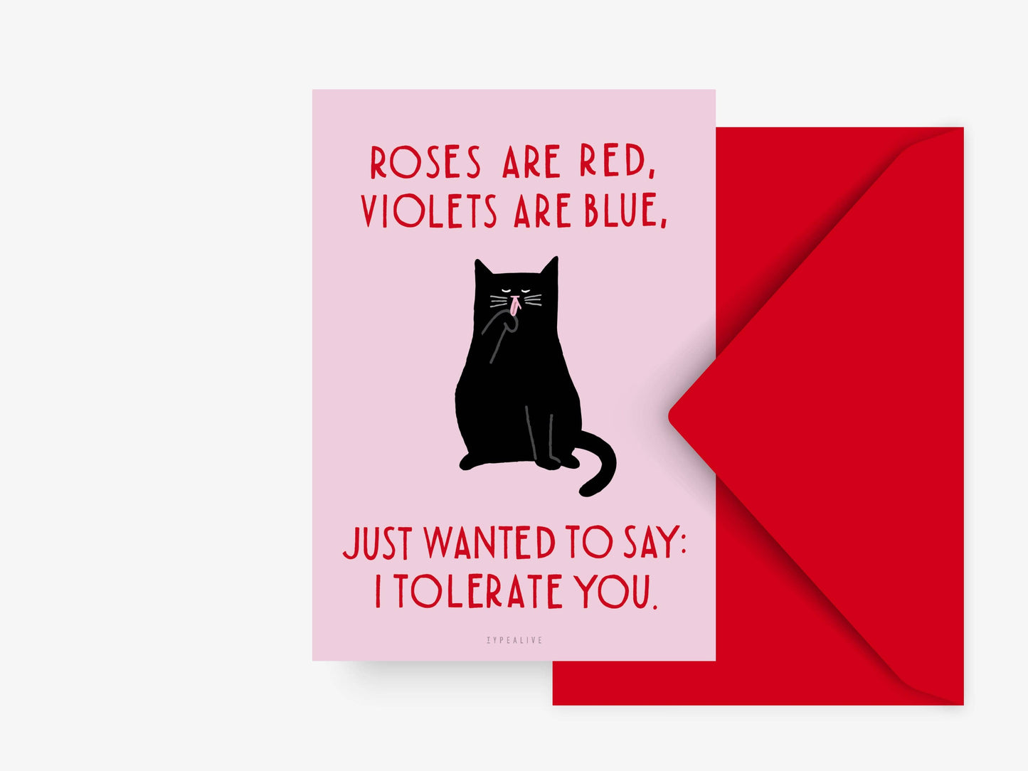 typealive - Postcard/Valentine Cat No. 1 w/ Envelope