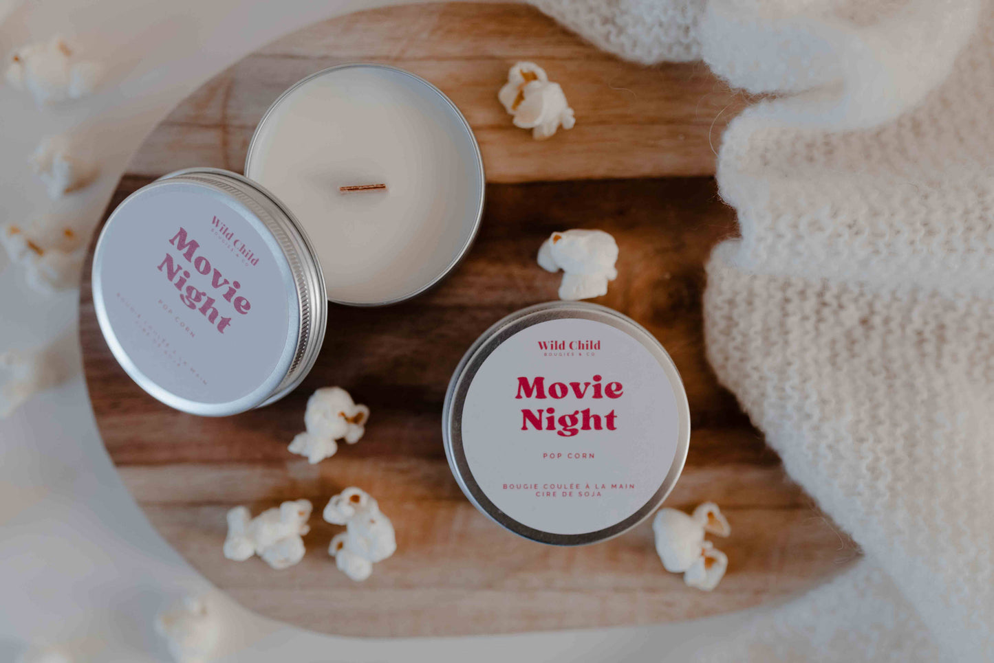 WILD CHILD Bougies & Co - Mini POPCORN candle