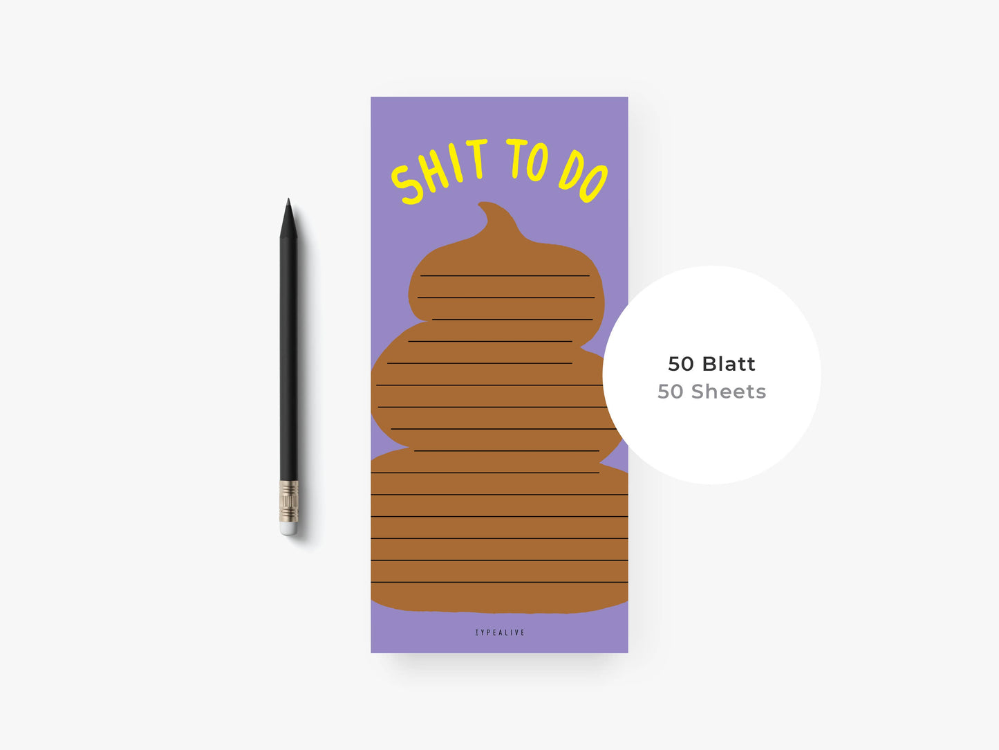 typealive - Notepad "narrow" / Shit To Do