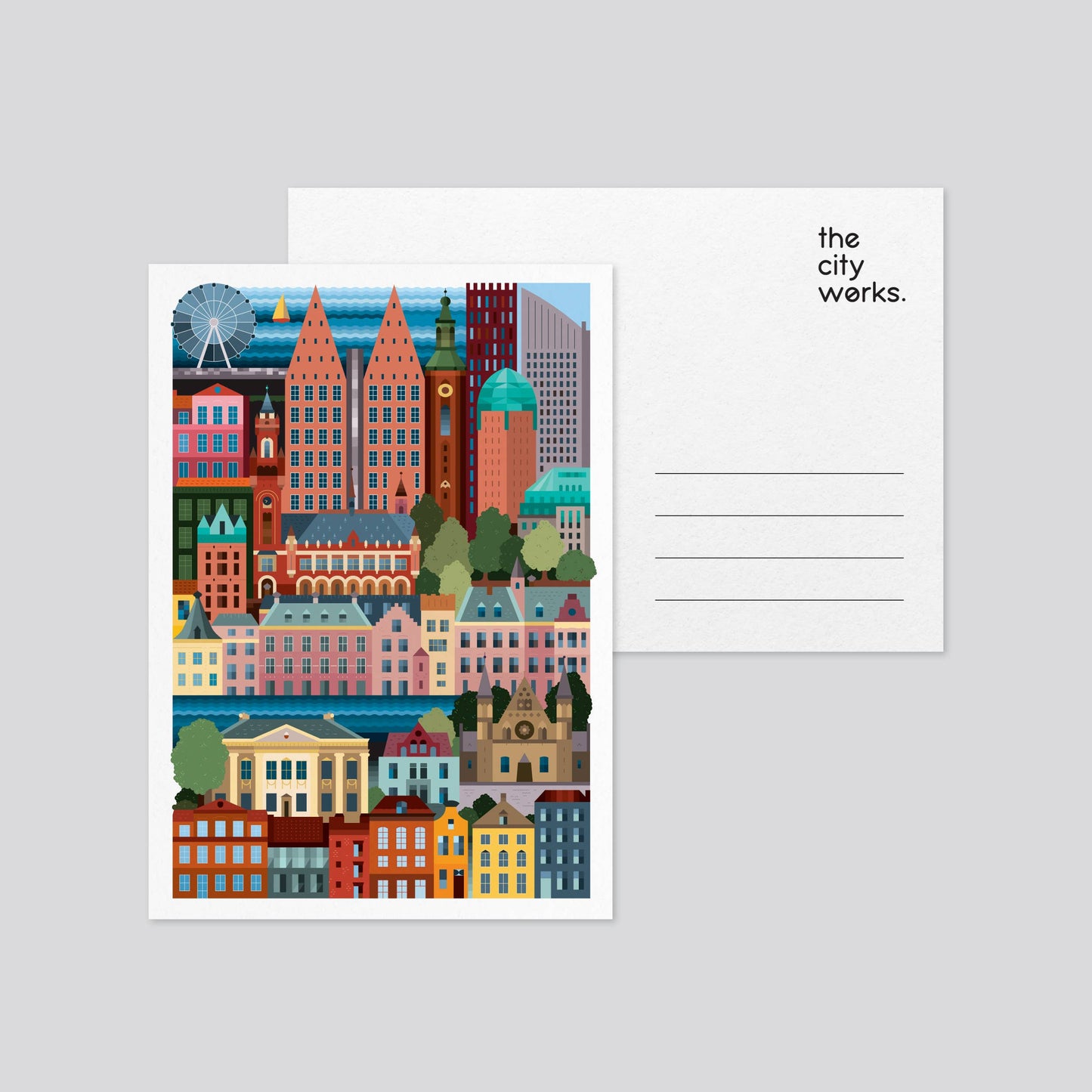 The City Works - The Hague Postcard
