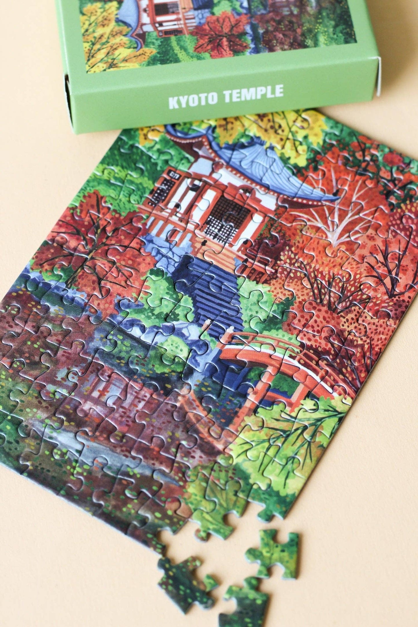 Piecely Puzzles - Kyoto Temple mini puzzle, 99 pieces