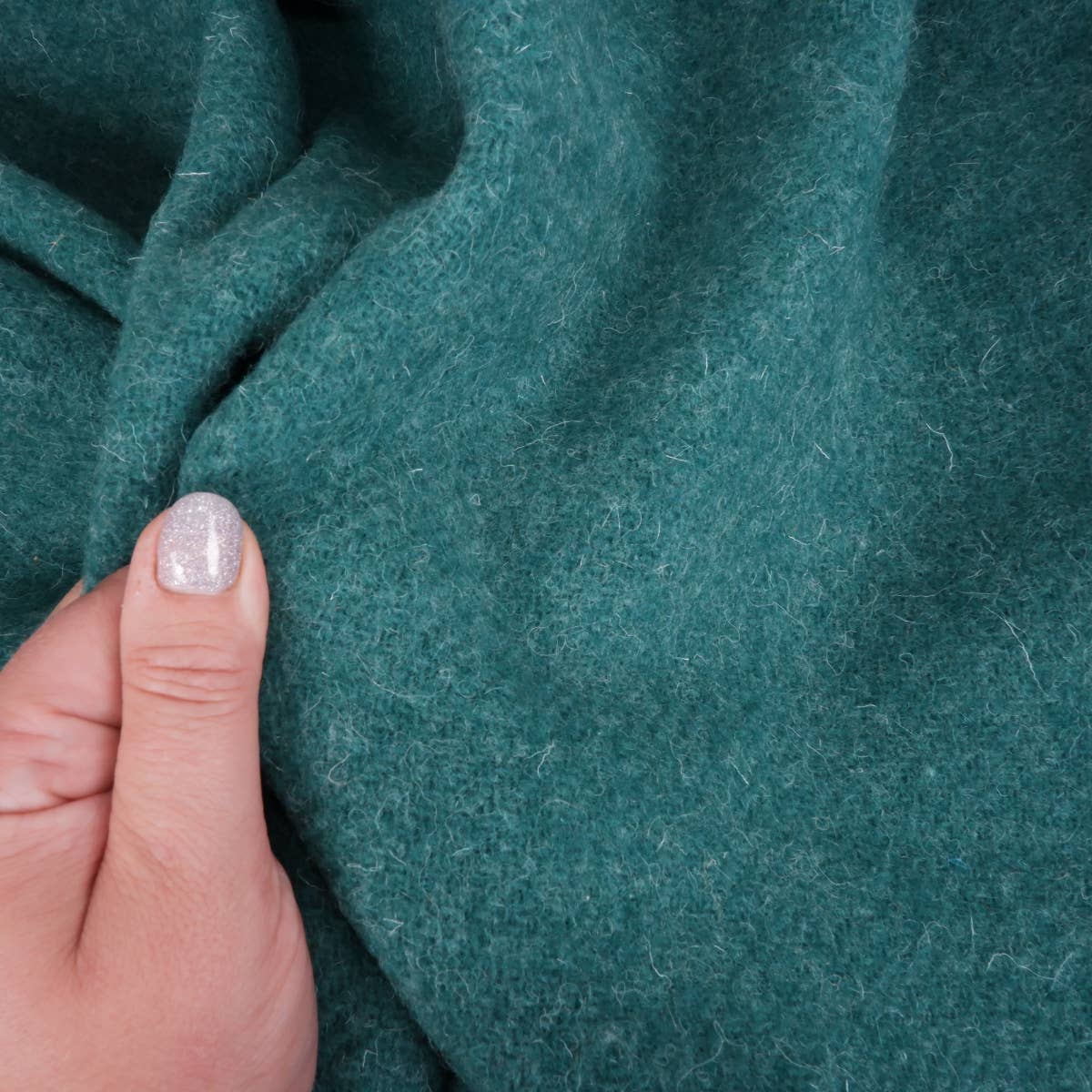 NorraVilla - Wool Blanket - Solid Color Green