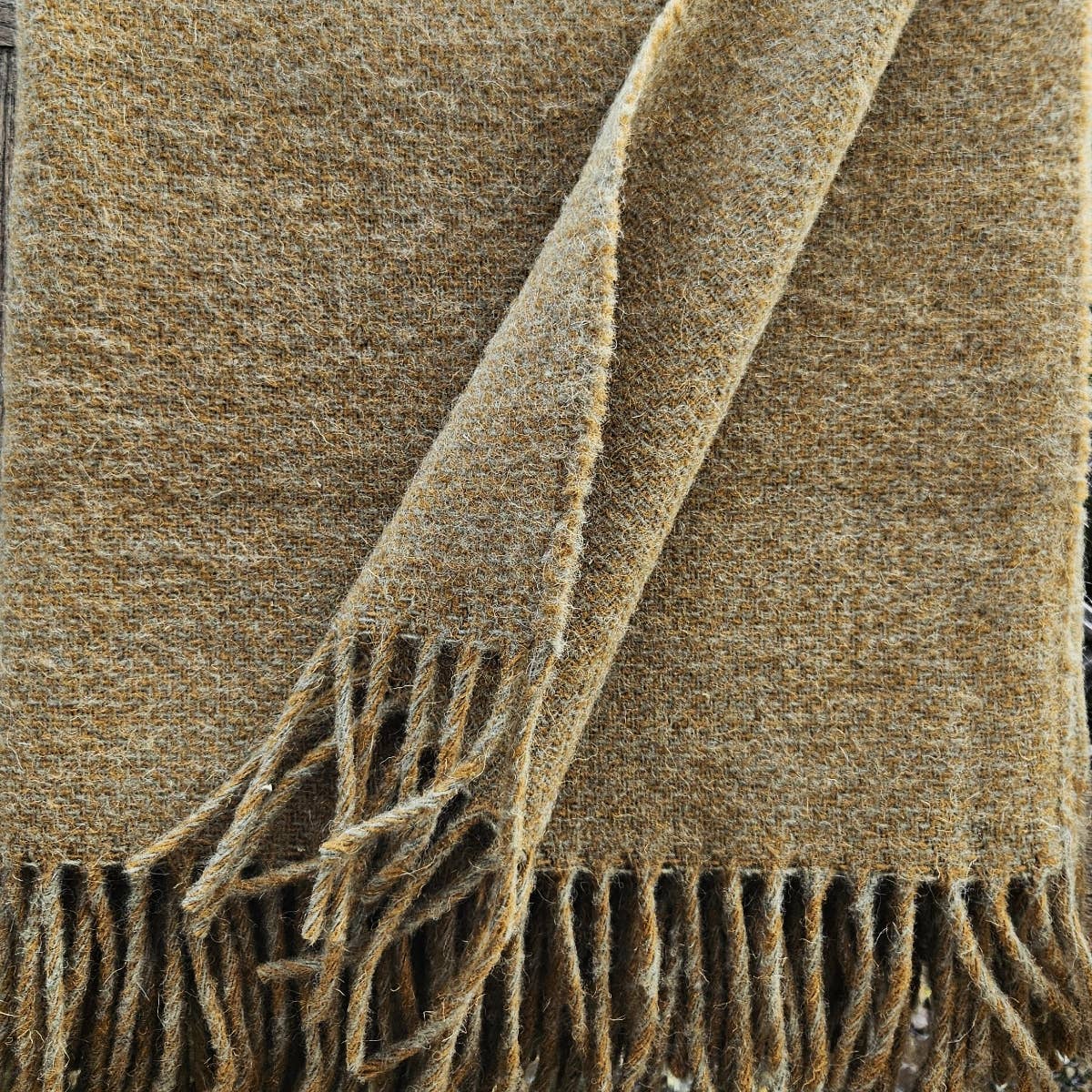 NorraVilla - Wool Blanket - Solid Color Green