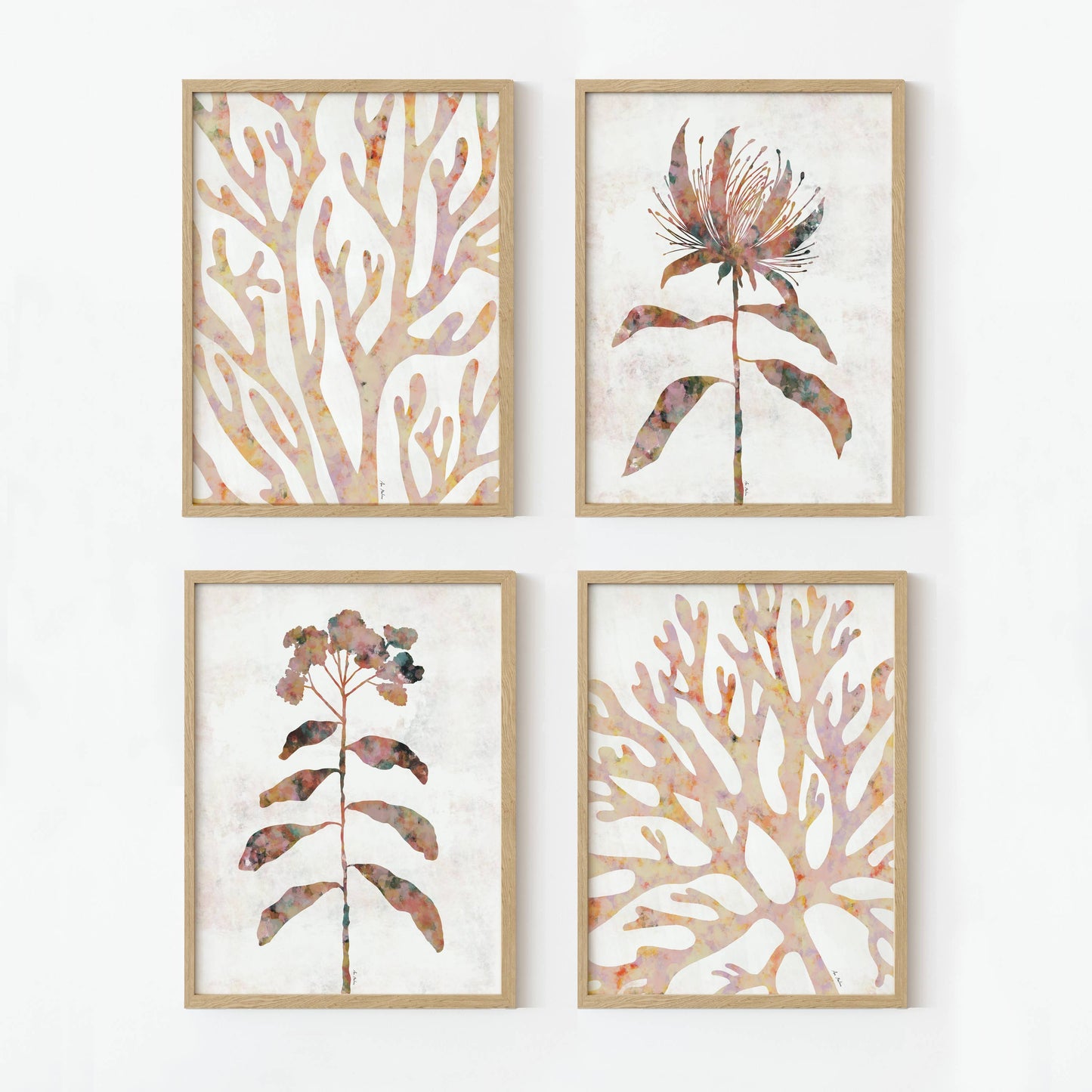 El buen limón - "Coral silhouette II" Art Print