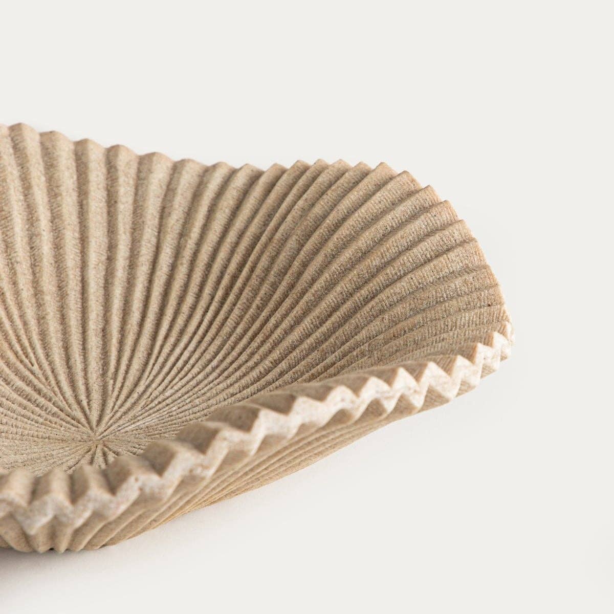 Decorative tray | AUREA | wavy beige | 23.7 x 7 cm