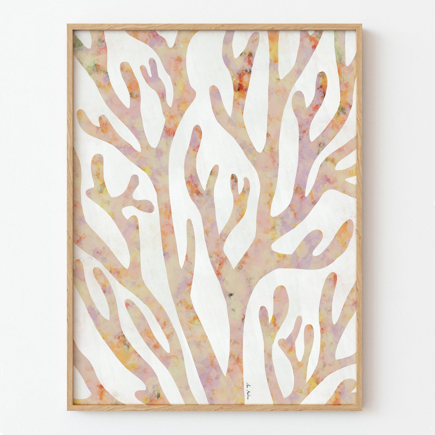 El buen limón - "Coral silhouette II" Art Print