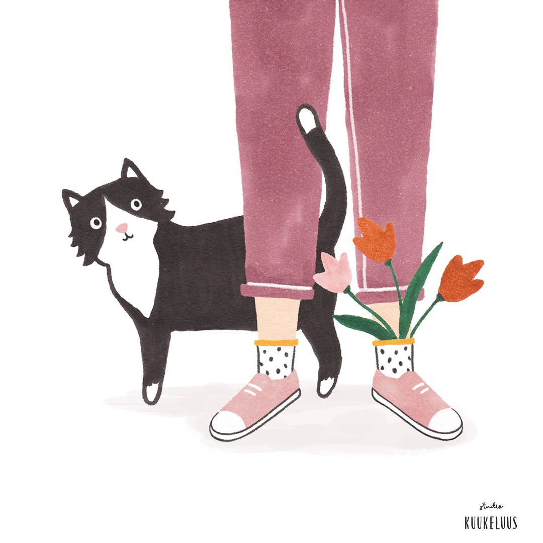 Studio Kuukeluus - Flower Girl Postcard