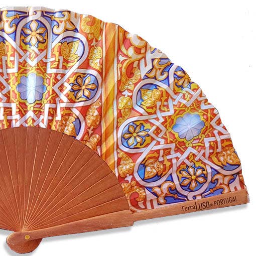 Terra Lusa - Stained Glass Fan