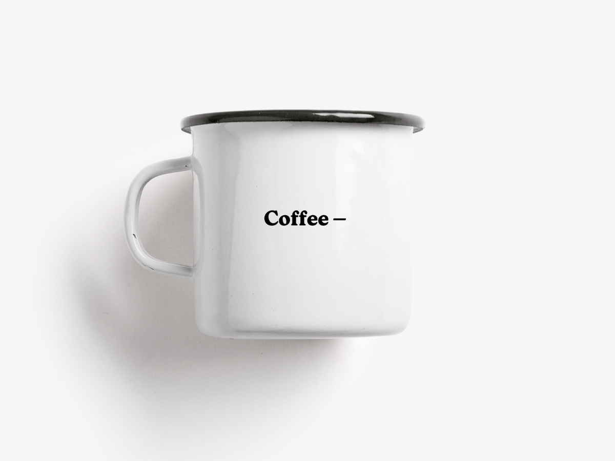 typealive - Enamel mug / Coffee