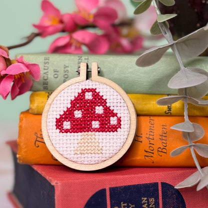 Mini Matchbox Kits - You're a Fungi! Mini Matchbox Cross Stitch Kit