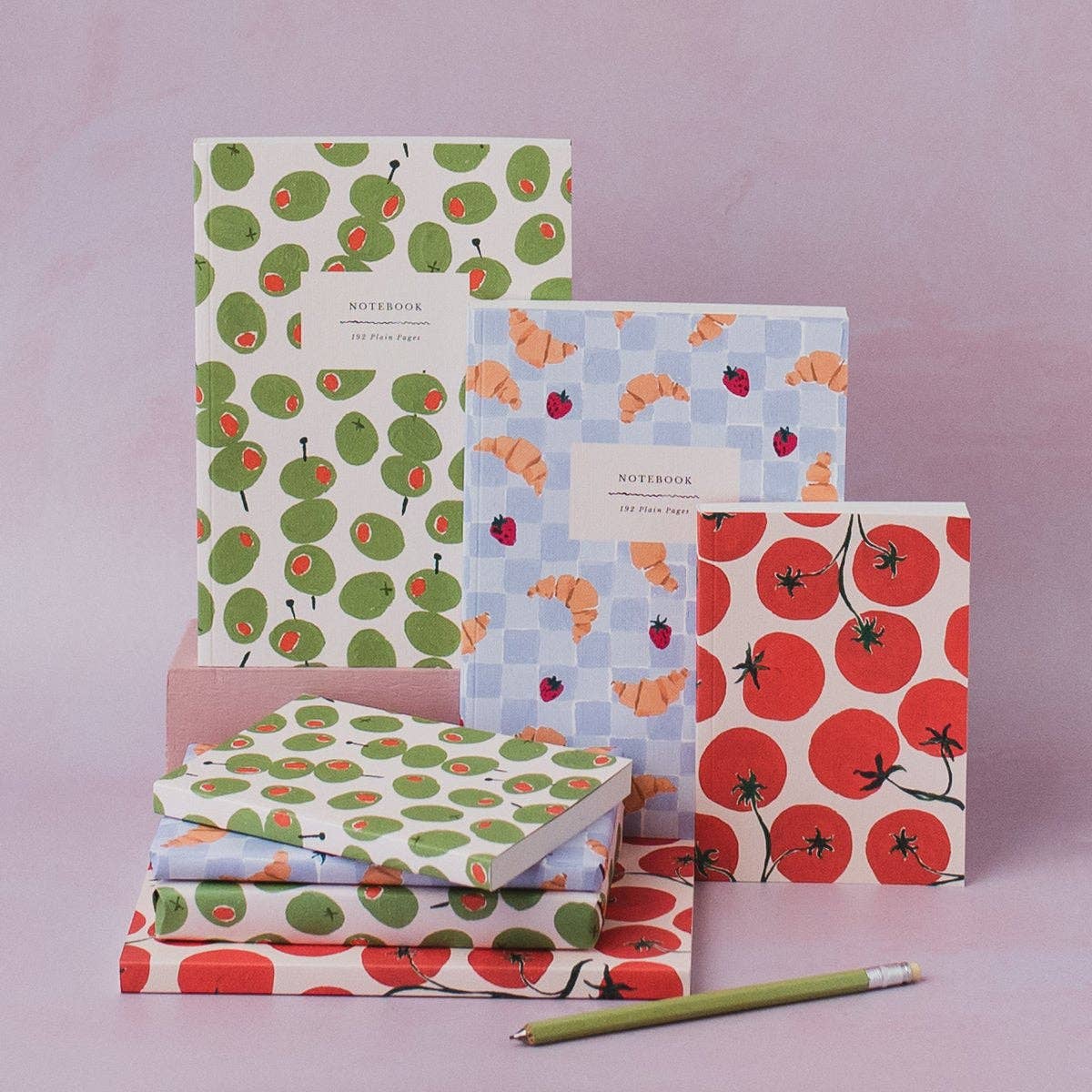 Sister Paper Co. - Tomato Pocket Notebook | Plain Page Mini Journal | Notebooks