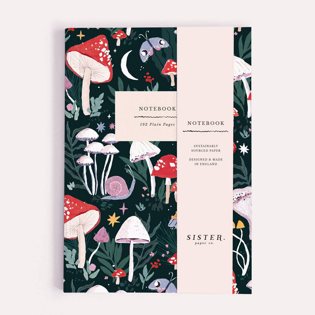 Sister Paper Co. - Mushrooms Notebook | Plain Page Journal | Notebooks