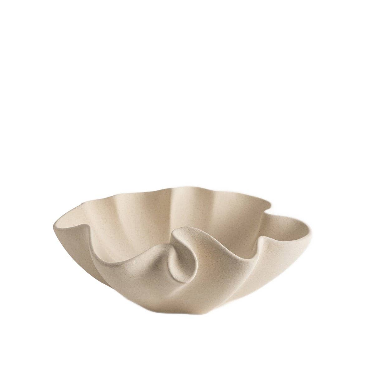 Decorative tray | EVANIA | irregular edge, beige