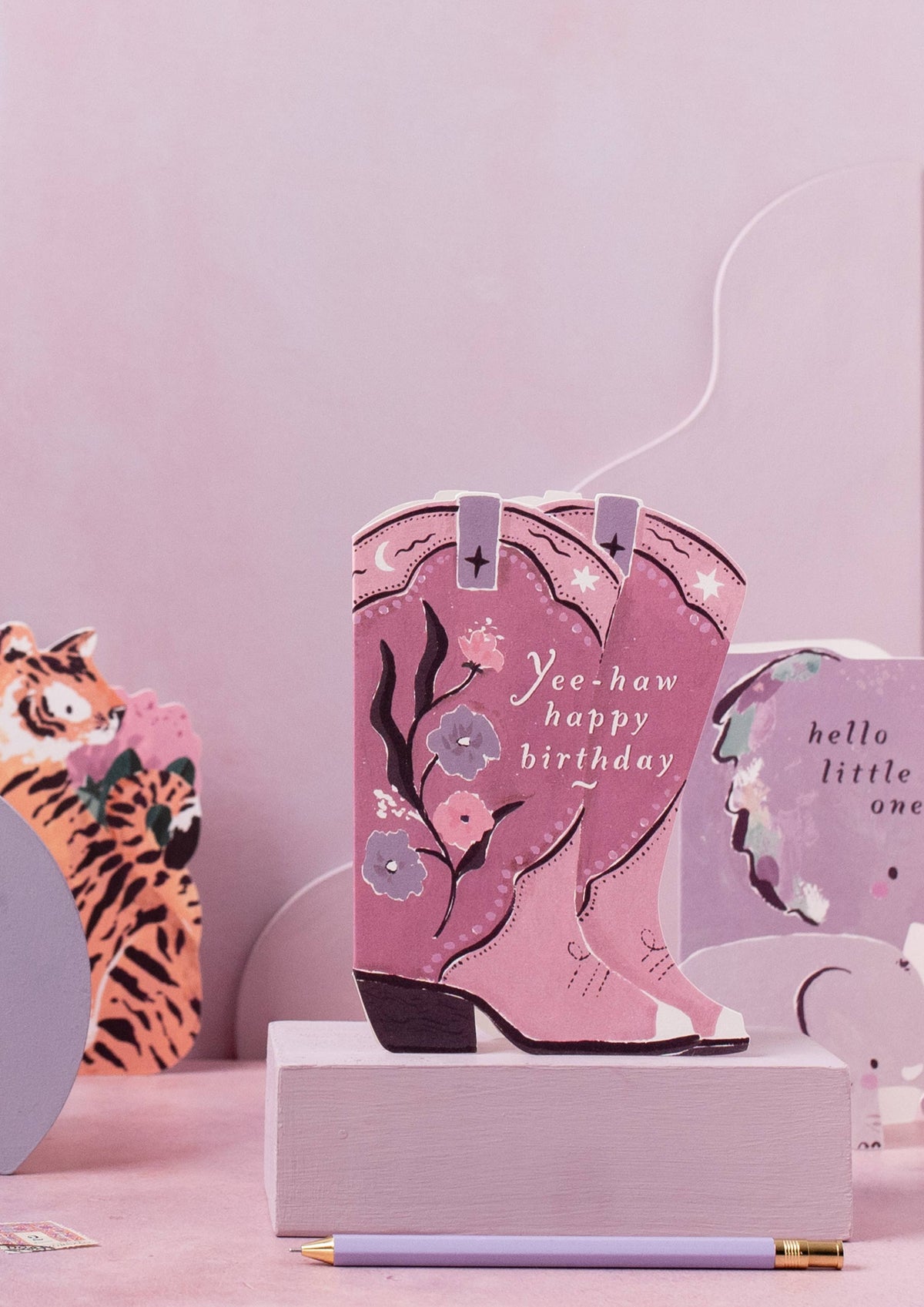 Sister Paper Co. - Cowboy Boots Birthday Card | Cowgirl Birthday Card | Western