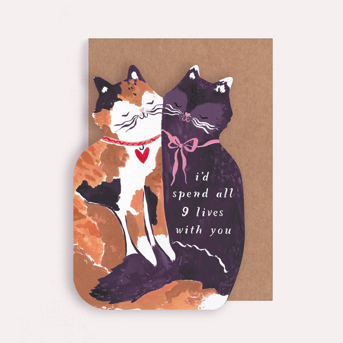 Sister Paper Co.- Nine Lives Cats Cards | Love Cards | Cat Anniversary Cards