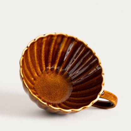 MELIDA | cup-shaped mug | amber | 0.3 l