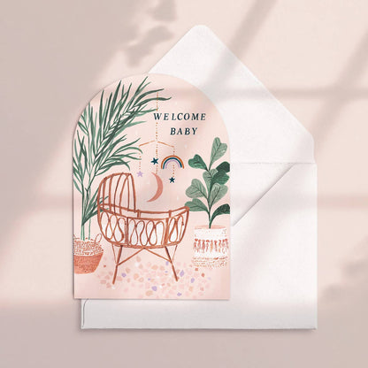 Sister Paper Co. - Welcome Baby Card | New Baby Card | Gender Neutral Baby Card