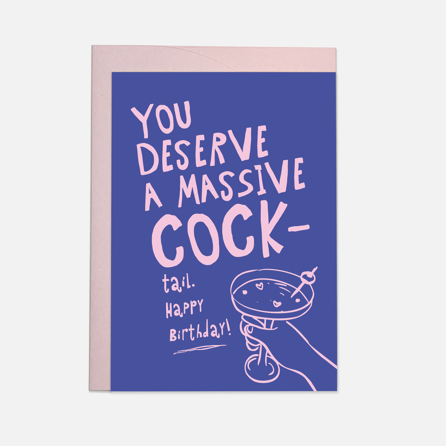 Kaart Blanche - Massive cocktail - trending greeting card