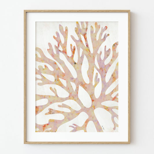 El buen limón -  "Coral silhouette" Art Print