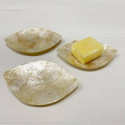 Schaaltje Schelp Capiz XS Goud