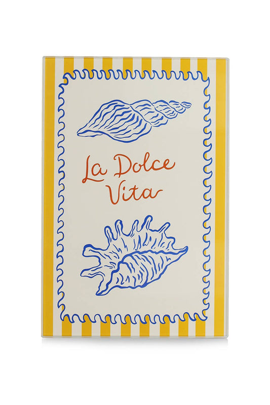 Zeller Present - Glass cutting board "La Dolce Vita"