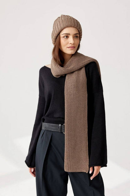 Ander - COCO Scarf 100% merino wool in Black, Camel or White