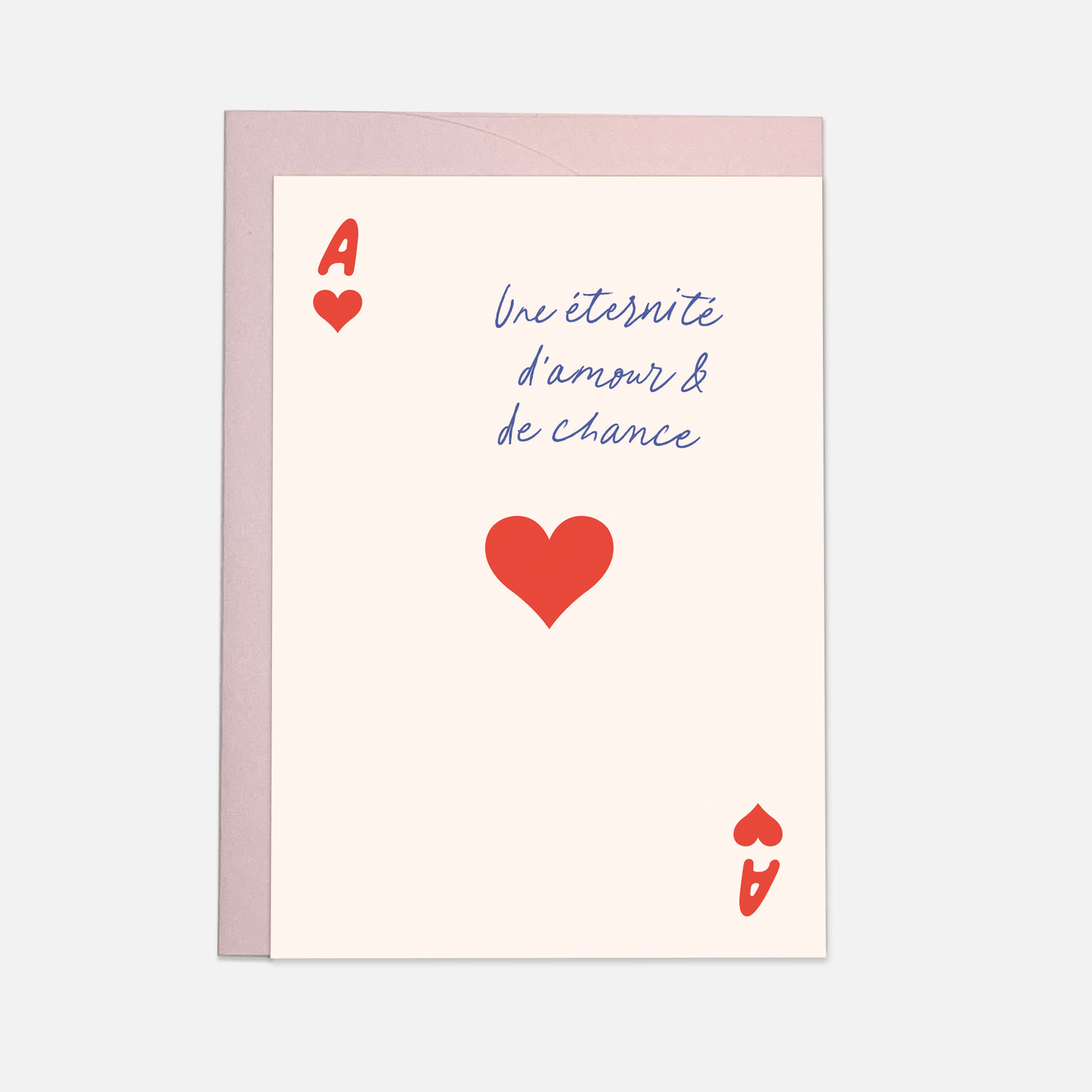 Kaart Blanche - Ace card - wedding greeting card (also in FR)