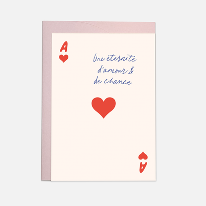 Kaart Blanche - Ace card - wedding greeting card (also in FR)