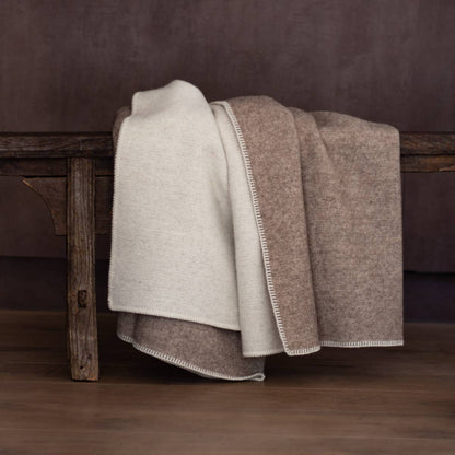 MoST - Wool bed Blanket ECO FOSSIL - double 