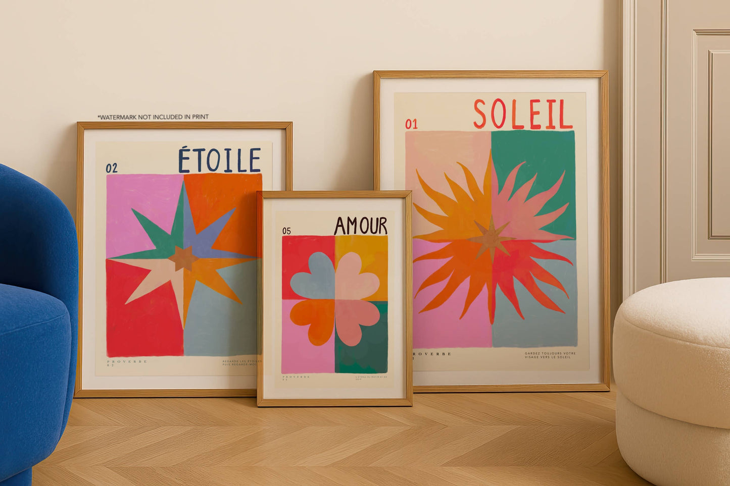 Kate Fox Design -  Summer Sun, Art Print, Colourful Art, Fun Art, Home Decor
