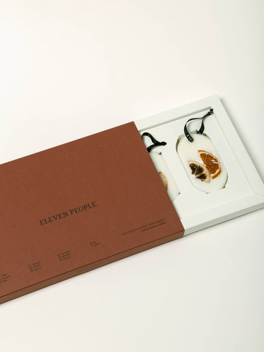 ELEVEN PEOPLE - 10 Bergamot, Mandarine and Basil Closet Wax Bar Freshener