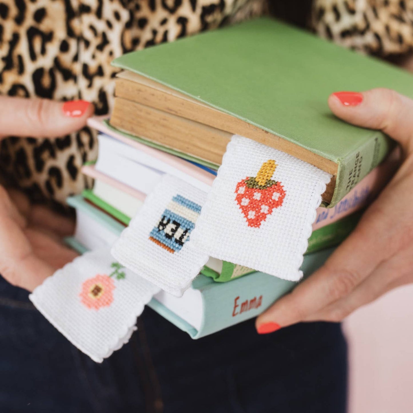 Cotton Clara Craft Kits & Supplies - Tea/Mugs Cross Stitch Bookmark Kit