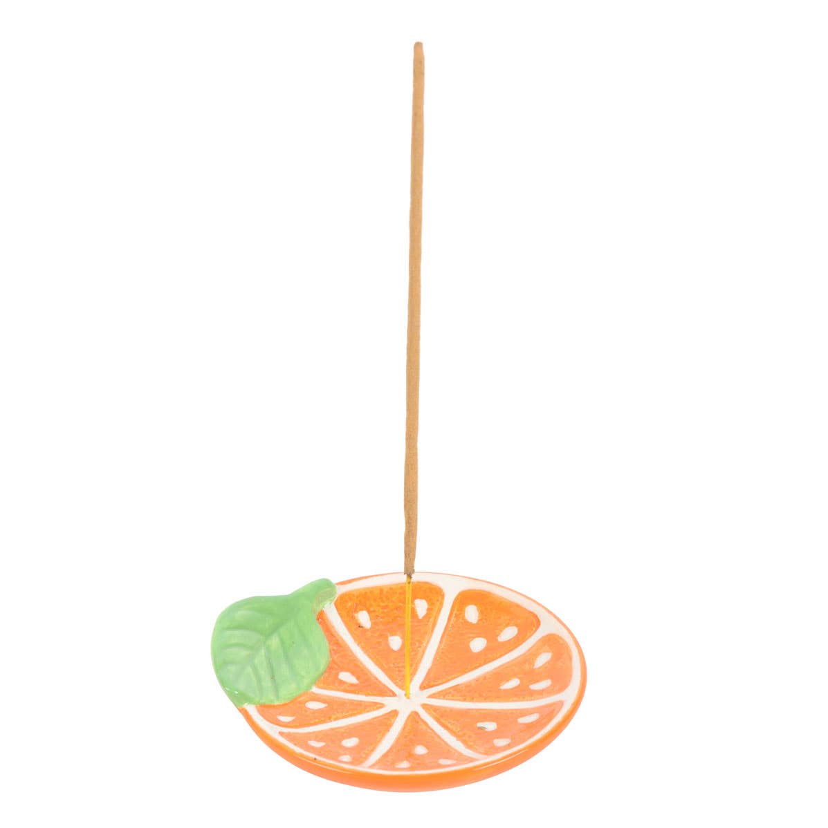 Something Different - Orange Slice Ceramic Incense Holder Plate