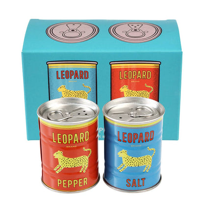 Rex Europe - Tin salt and pepper shakers - Leopard